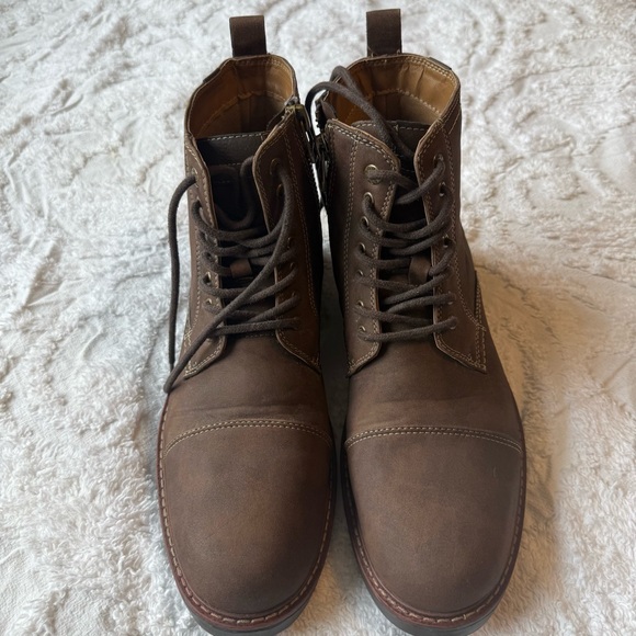 DOCKERS Other - NWOT and box  DOCKERS Mens Brown Rawls Cap Toe Block Heel Zip-Up Boots 10 M